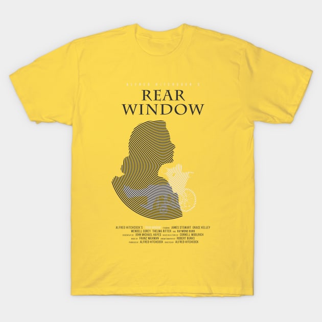 Alfred Hitchcock's Rear Window T-Shirt by MonoMagic